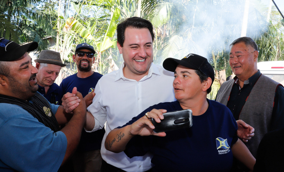 O governador Carlos Massa Ratinho Junior e o prefeito de Guaratuba, Roberto Justus, inauguraram a ponte sobre o Rio Cubatão, em Guaratuba.