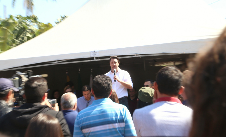 O governador Carlos Massa Ratinho Junior e o prefeito de Guaratuba, Roberto Justus, inauguraram a ponte sobre o Rio Cubatão, em Guaratuba. Foto:Gilson Abreu/AEN