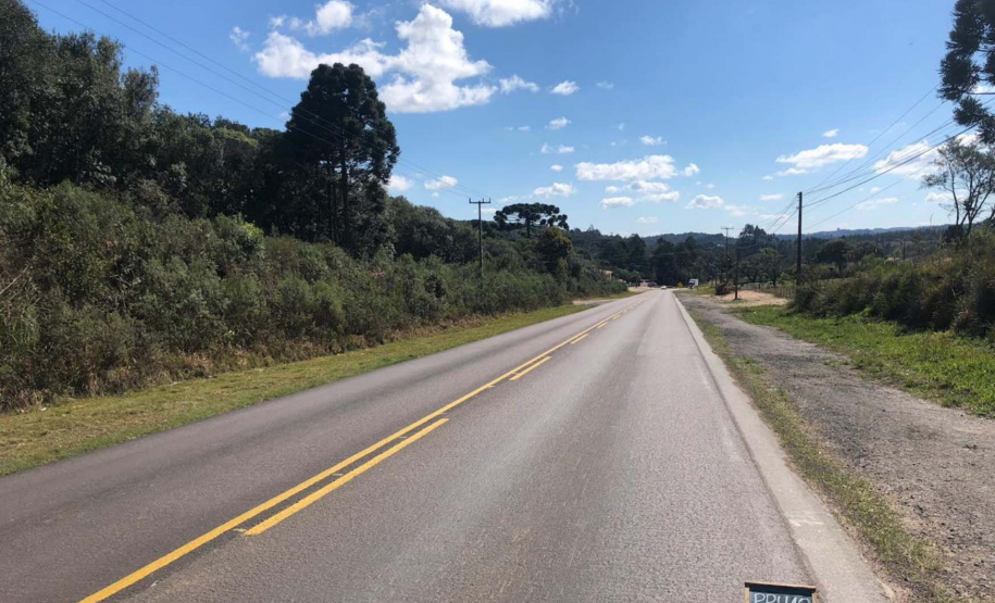 Três rodovias da Região Metropolitana de Curitiba, próximas a Santa Catarina, estão sendo recuperadas pelo Departamento de Estradas de Rodagem do Paraná (DER/PR)