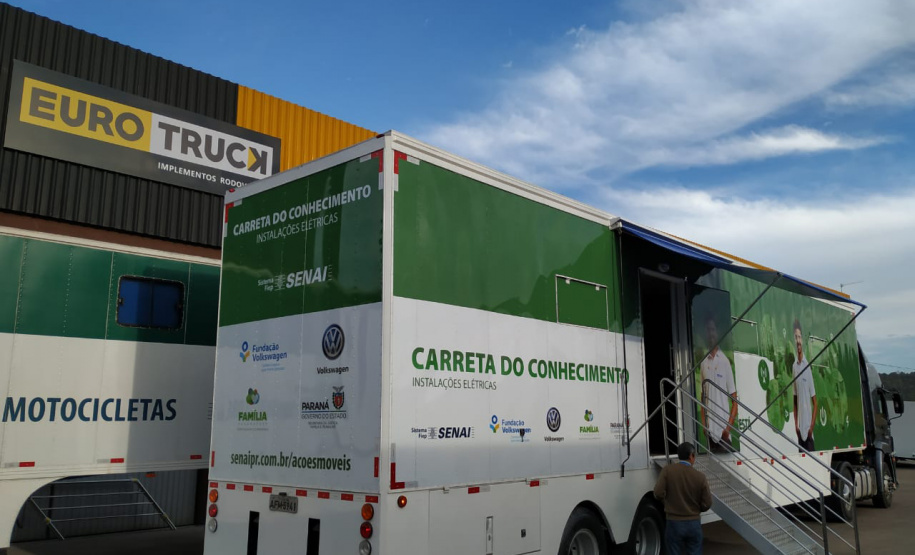 Carretas do Conhecimento formam mais 148 alunos em agosto. Foto: Divulgação/SEJUF