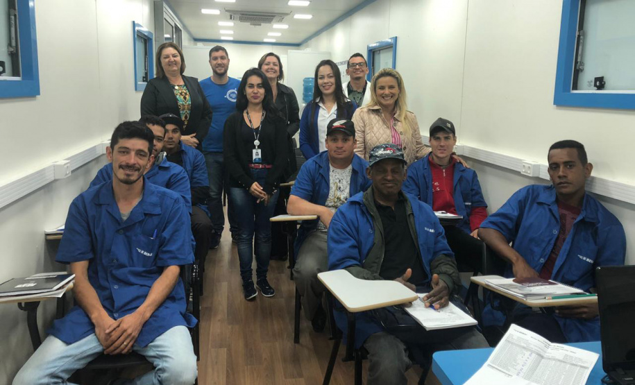 Carretas do Conhecimento formam mais 148 alunos em agosto. Foto: Divulgação/SEJUF