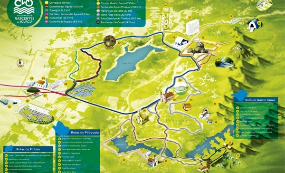 A cidade de Pinhais, na Região Metropolitana de Curitiba (RMC), ganhou no domingo (18) a Ciclorrota Nascentes do Iguaçu. O evento de estreia contou com a participação de milhares de ciclistas que seguiram em uma pedalada de 42 km passando pelos municípios integrantes do circuito – além de Pinhais, Piraquara e Quatro Barras.
Foto: Divulgação/COMEC