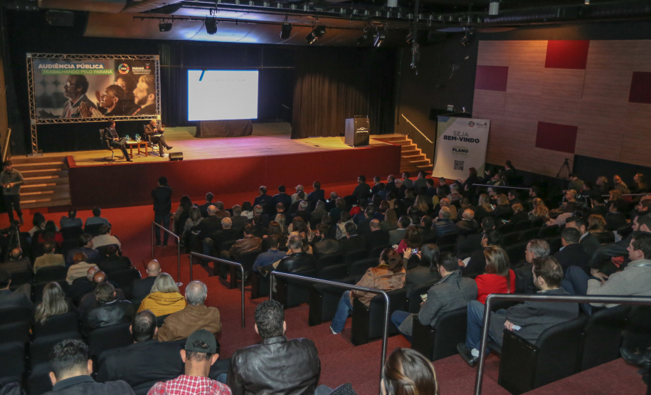 Abertura da primeira audiência pública do Plano Plurianual 2020-2023. O encontro acontece no auditório do Museu Oscar Niemeyer, em Curitiba.  Curitiba, 21/08/2019 -Foto: Geraldo Bubniak/AEN