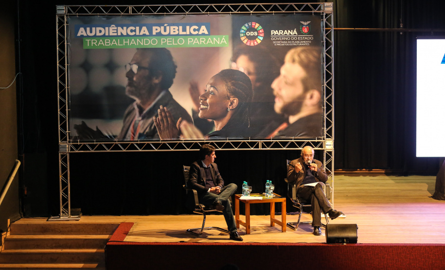 Abertura da primeira audiência pública do Plano Plurianual 2020-2023. O encontro acontece no auditório do Museu Oscar Niemeyer, em Curitiba.  Curitiba, 21/08/2019 -Foto: Geraldo Bubniak/AEN