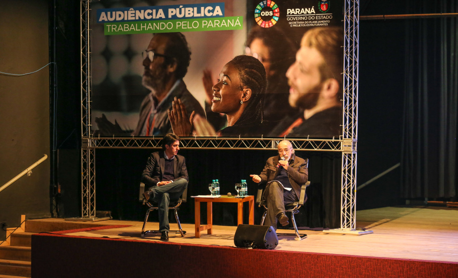 Abertura da primeira audiência pública do Plano Plurianual 2020-2023. O encontro acontece no auditório do Museu Oscar Niemeyer, em Curitiba.  Curitiba, 21/08/2019 -Foto: Geraldo Bubniak/AEN