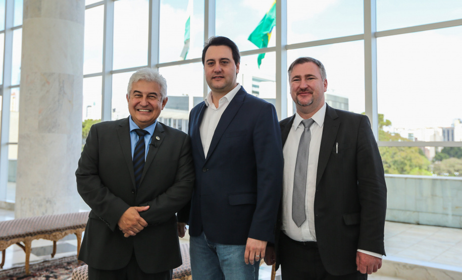 O governador Carlos Massa Ratinho Junior recebe nesta sexta-feira (23), o ministro da Ciência e Tecnologia, Inovação e Comunicação, Marcos Pontes, no Palácio Iguaçu em Curitiba. Curitiba, 23/08/2019 -Foto: Geraldo Bubniak/AEN