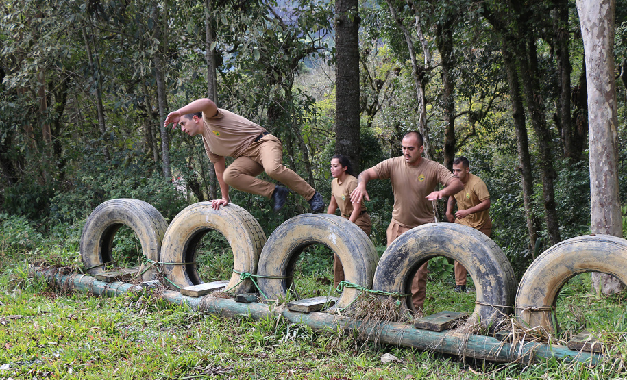 São Jose dos Pinhais, 25 de agosto de 2019. Desafio Soldado de Aço. Foto: Divulgação/PMPR