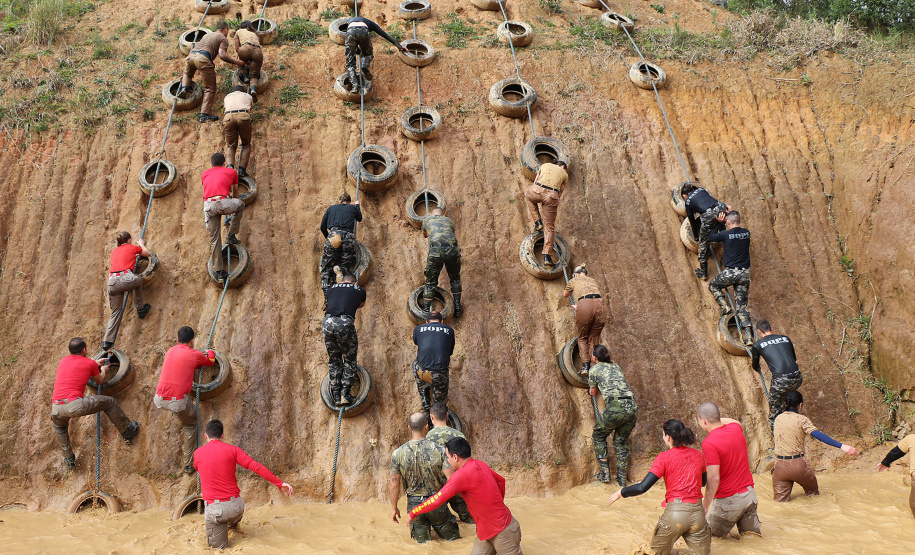 São Jose dos Pinhais, 25 de agosto de 2019. Desafio Soldado de Aço. Foto: Divulgação/PMPR