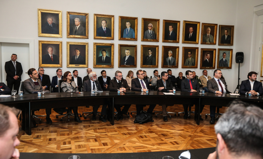 O governador Carlos Massa Ratinho Junior libera nesta segunda-feira (26), em evento no Palácio Iguaçu, suplementação orçamentária para universidades estaduais. Curitiba, 26/08/2019 -Foto: Geraldo Bubniak/AEN