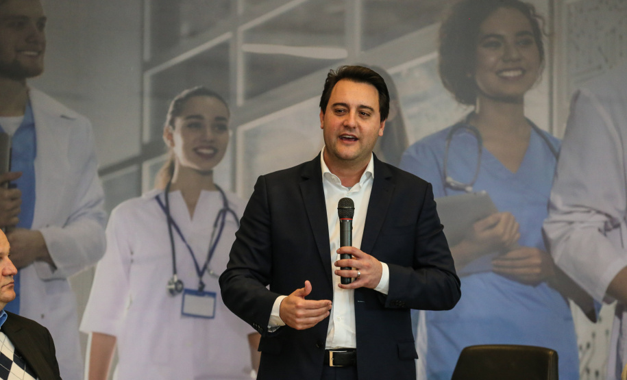 O governador Carlos Massa Ratinho Junior libera nesta segunda-feira (26), em evento no Palácio Iguaçu, suplementação orçamentária para universidades estaduais. Curitiba, 26/08/2019 -Foto: Geraldo Bubniak/AEN