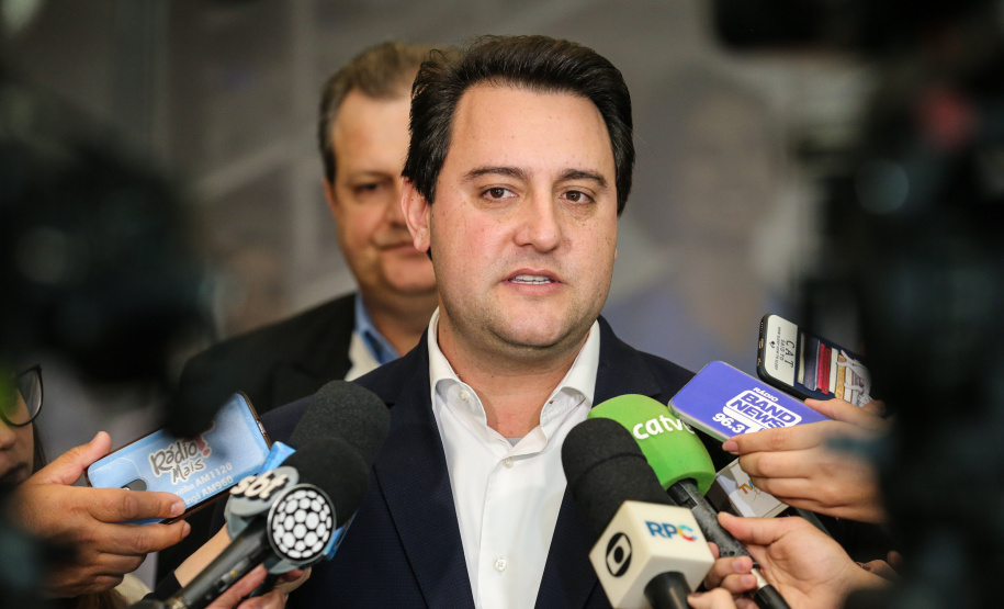 O governador Carlos Massa Ratinho Junior libera nesta segunda-feira (26), em evento no Palácio Iguaçu, suplementação orçamentária para universidades estaduais. Curitiba, 26/08/2019 -Foto: Geraldo Bubniak/AEN
