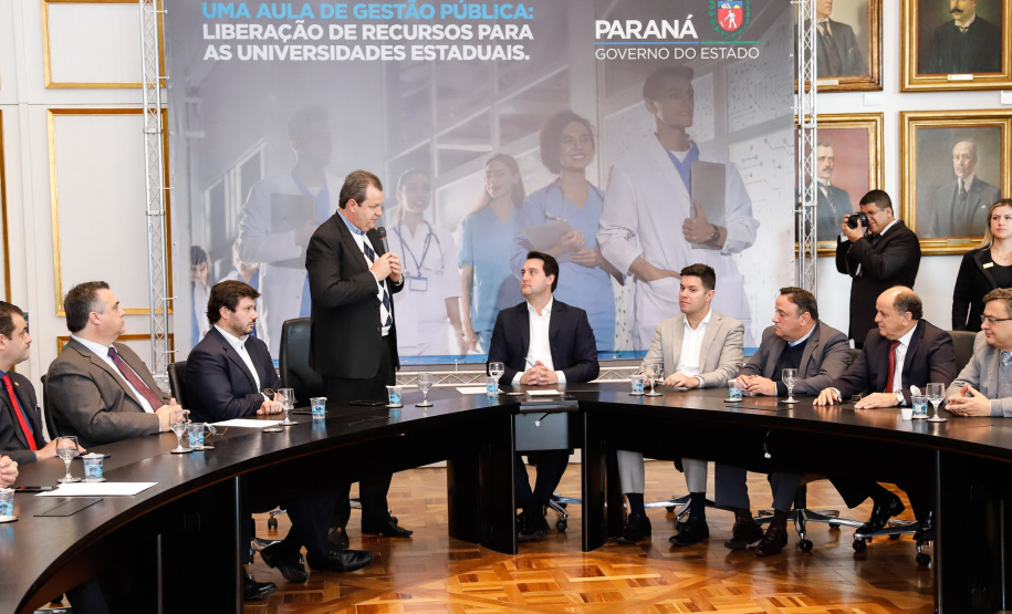Governador Carlos Massa Ratinho Junior libera suplementação orçamentária para universidades estaduais. Curitiba, 26/08/2019