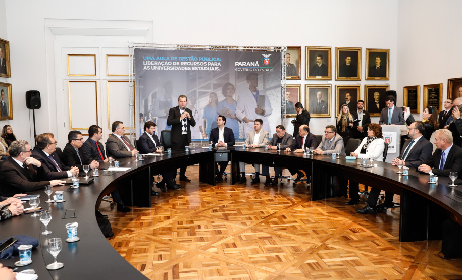Governador Carlos Massa Ratinho Junior libera suplementação orçamentária para universidades estaduais. Curitiba, 26/08/2019