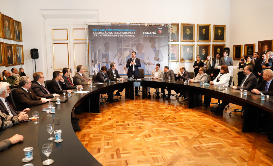 Governador Carlos Massa Ratinho Junior libera suplementação orçamentária para universidades estaduais. Curitiba, 26/08/2019