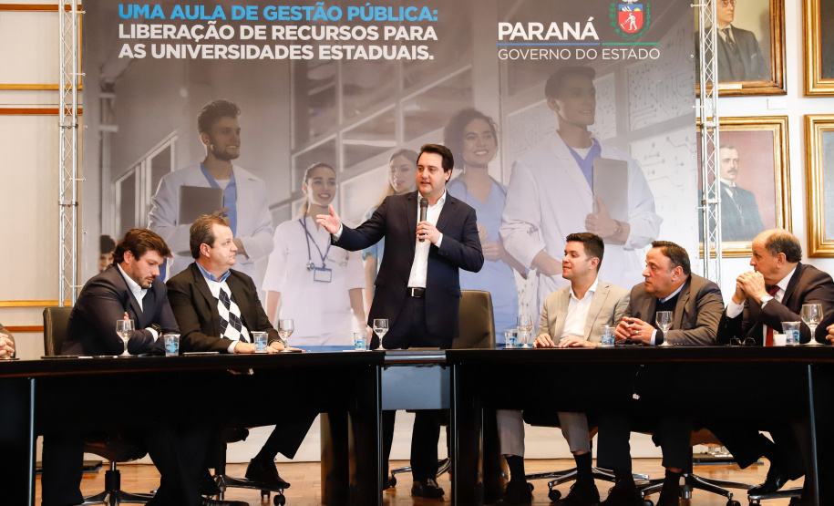Governador Carlos Massa Ratinho Junior libera suplementação orçamentária para universidades estaduais. Curitiba, 26/08/2019