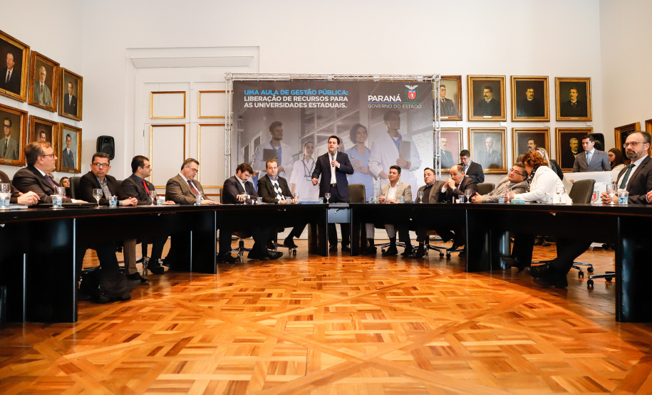 Governador Carlos Massa Ratinho Junior libera suplementação orçamentária para universidades estaduais. Curitiba, 26/08/2019