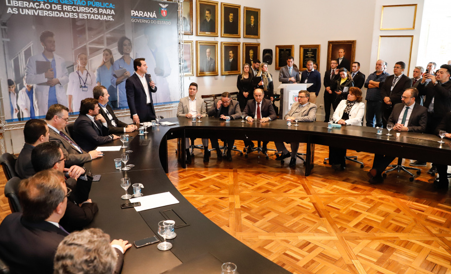 Governador Carlos Massa Ratinho Junior libera suplementação orçamentária para universidades estaduais. Curitiba, 26/08/2019