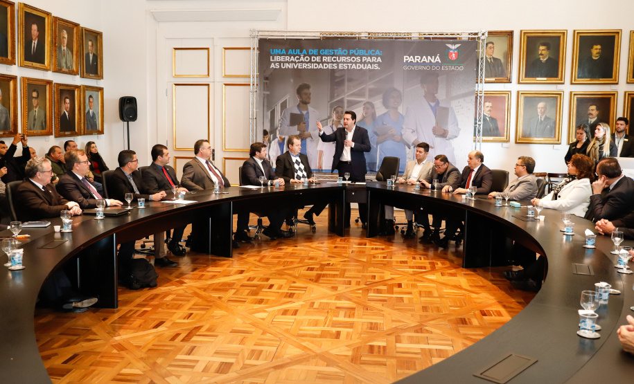 Governador Carlos Massa Ratinho Junior libera suplementação orçamentária para universidades estaduais. Curitiba, 26/08/2019