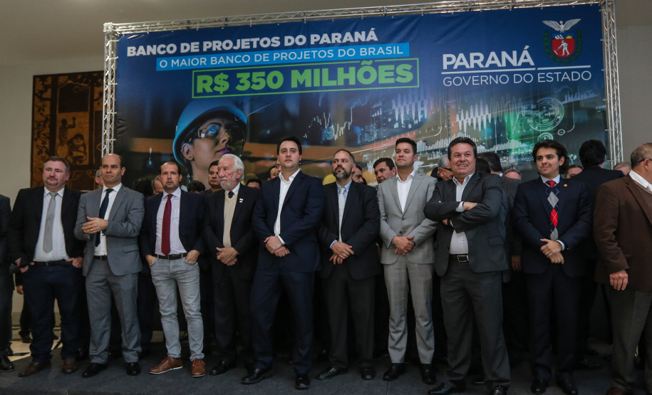O governador Carlos Massa Ratinho Junior lança nesta segunda-feira (26) o Banco de Projetos, uma iniciativa inovadora para agilizar obras de infraestrutura e de segurança pública no Paraná. Curitiba, 26/08/2019 -Foto: Geraldo Bubniak/AEN