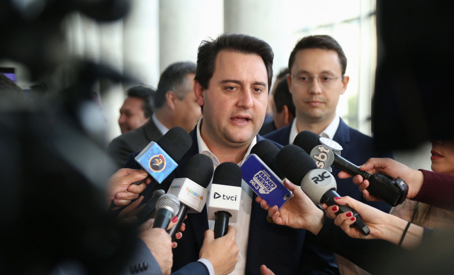Governador Carlos Massa Ratinho Junior apresenta Banco de Projetos. Curitiba, 26/08/2019. Foto: José Fernando Ogura/AEN