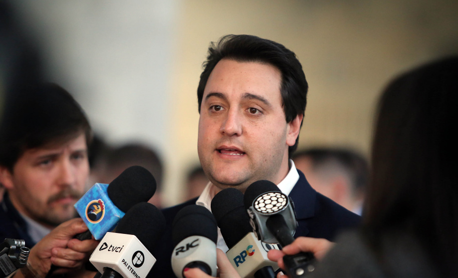 Governador Carlos Massa Ratinho Junior lança banco de projetos do Paraná. Foto Gilson Abreu/AEN