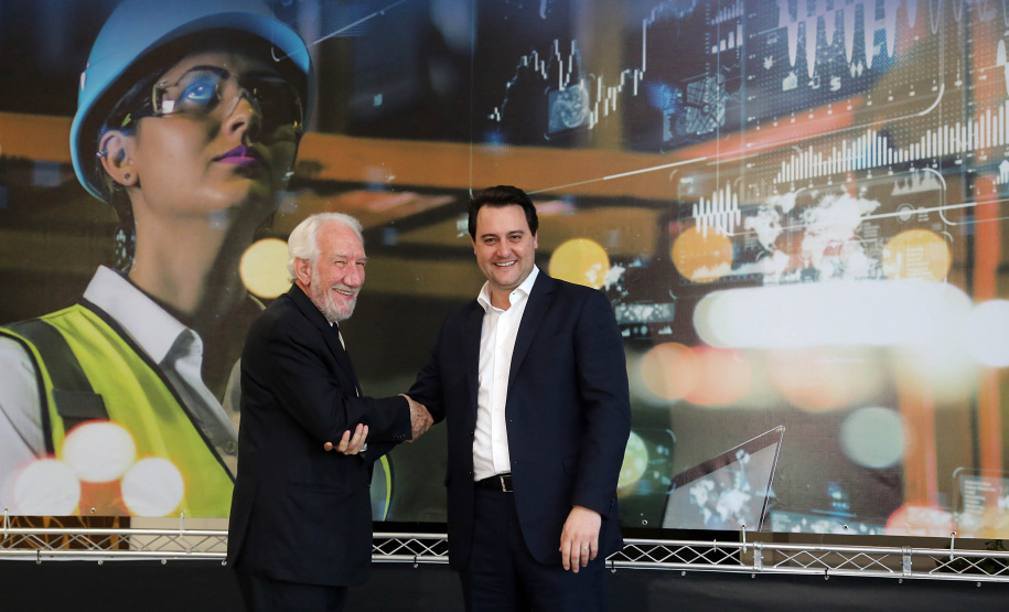 Governador Carlos Massa Ratinho Junior lança banco de projetos do Paraná. Foto Gilson Abreu/AEN