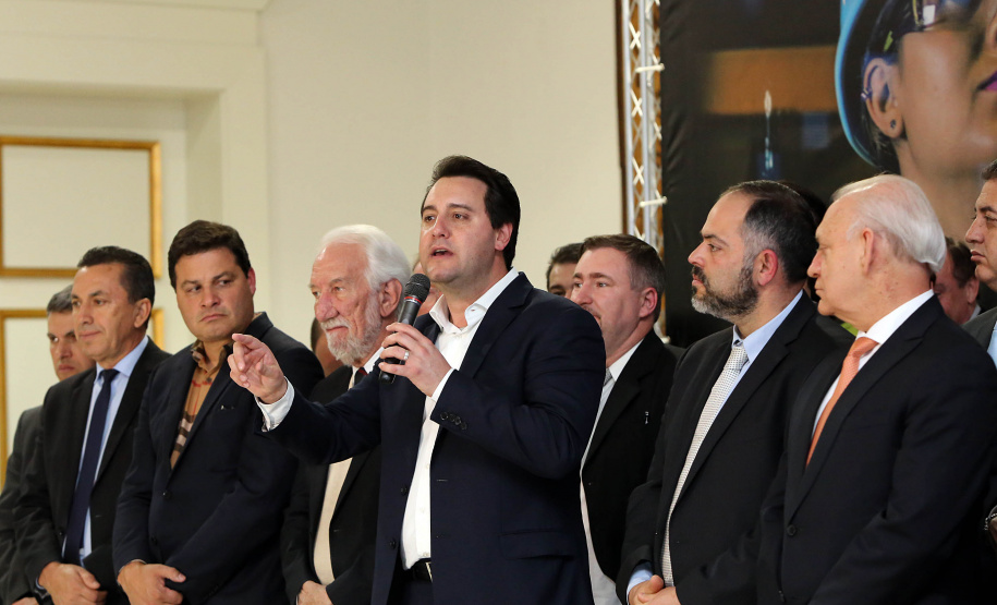 Governador Carlos Massa Ratinho Junior lança banco de projetos do Paraná. Foto Gilson Abreu/AEN