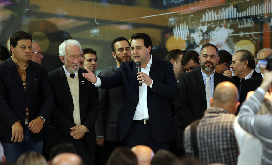 Governador Carlos Massa Ratinho Junior lança banco de projetos do Paraná. Foto Gilson Abreu/AEN