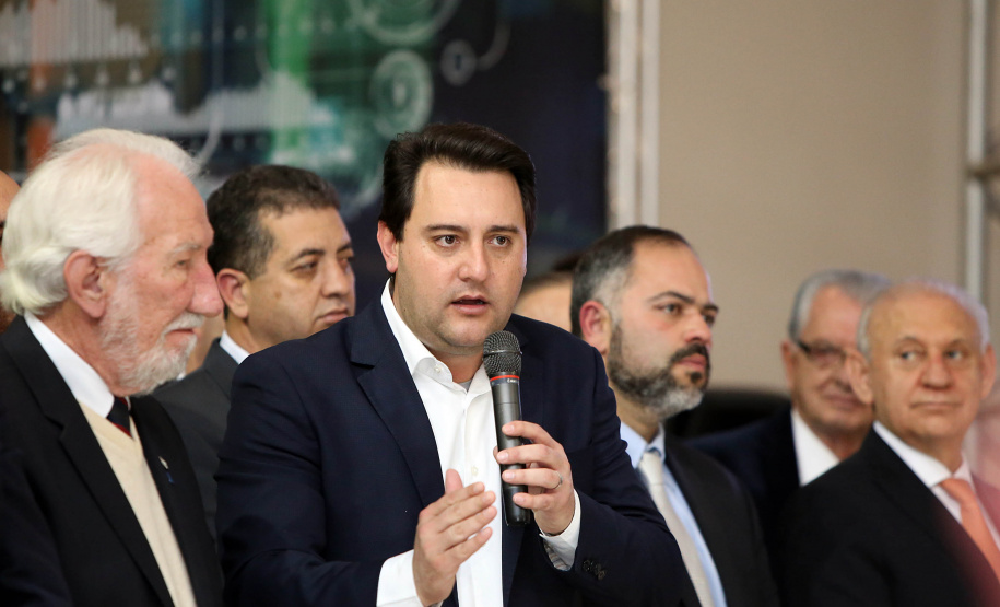 Governador Carlos Massa Ratinho Junior lança banco de projetos do Paraná. Foto Gilson Abreu/AEN