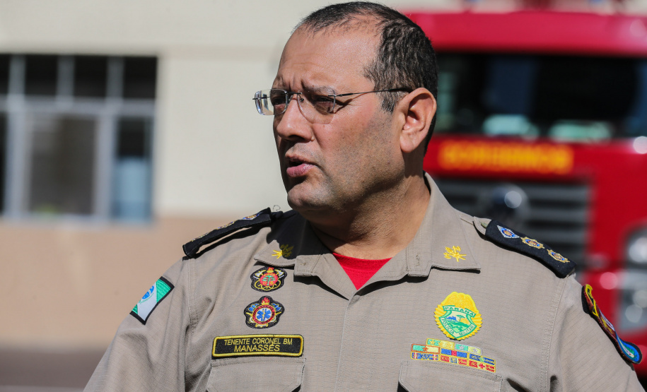 O Governo do Estado do Paraná envia Bombeiros e equipamentos para ajudar no combate aos incêndios na Amazônia. Na foto o Tenente Coronel Manasses. 29/08/2019 - Foto: Geraldo Bubniak/AEN