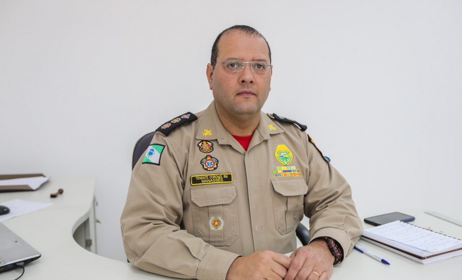 O Governo do Estado do Paraná envia Bombeiros e equipamentos para ajudar no combate aos incêndios na Amazônia. Na foto o Tenente Coronel Manasses. 29/08/2019 - Foto: Geraldo Bubniak/AEN