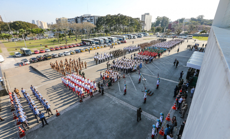 O governador Carlos Massa Ratinho Junior participa nesta sexta-feira (30) da Abertura da Semana da Pátria no Palácio Iguaçu, em Curitiba. 30/08/2019 -Foto: Geraldo Bubniak/AEN