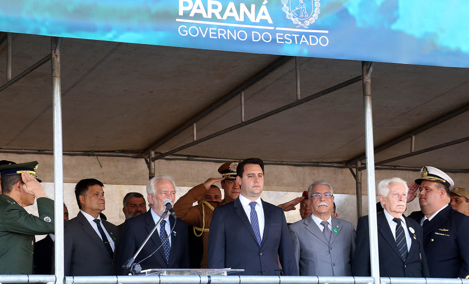 Governador Carlos Massa Ratinho Junior participa da abertura da Semana da Pátria.Foto Gilson Abreu/ANP