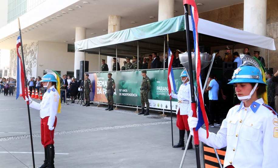 Governador Carlos Massa Ratinho Junior participa da abertura da Semana da Pátria.Foto Gilson Abreu/ANP