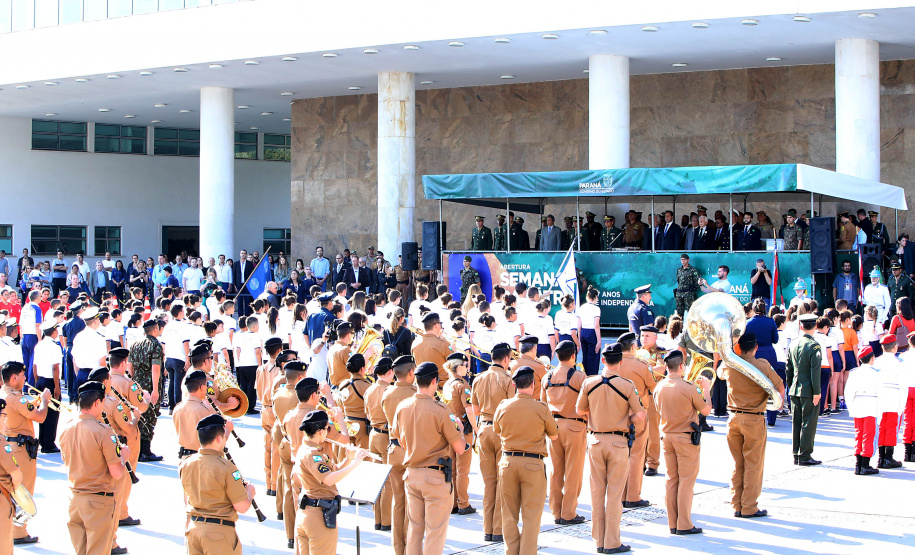 Governador Carlos Massa Ratinho Junior participa da abertura da Semana da Pátria.Foto Gilson Abreu/ANP