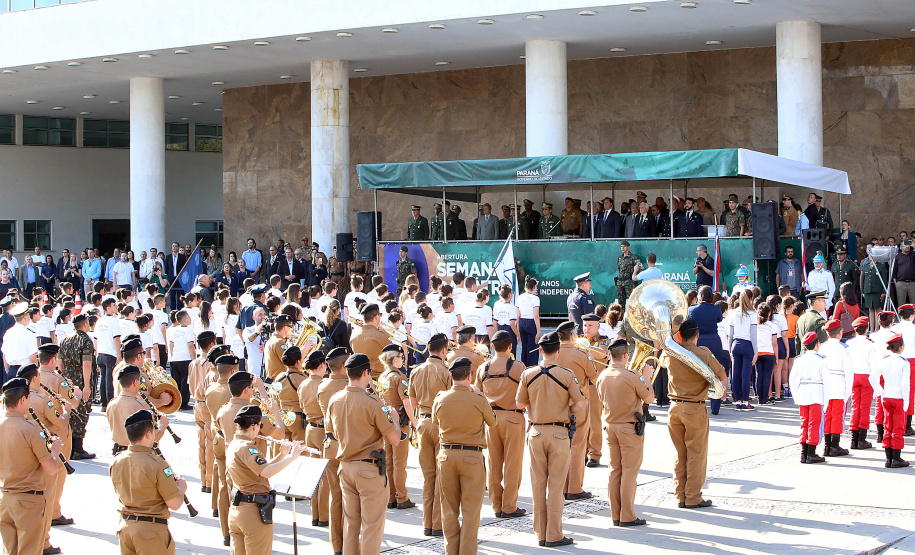 Governador Carlos Massa Ratinho Junior participa da abertura da Semana da Pátria.Foto Gilson Abreu/ANP