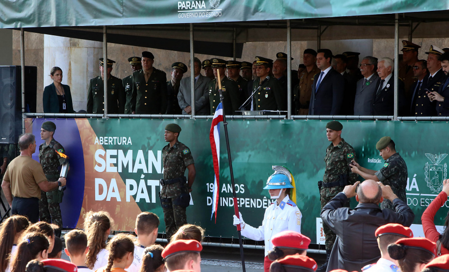 Governador Carlos Massa Ratinho Junior participa da abertura da Semana da Pátria.Foto Gilson Abreu/ANP