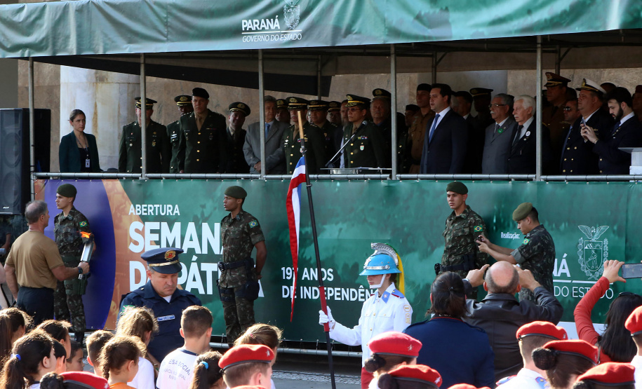 Governador Carlos Massa Ratinho Junior participa da abertura da Semana da Pátria.Foto Gilson Abreu/ANP