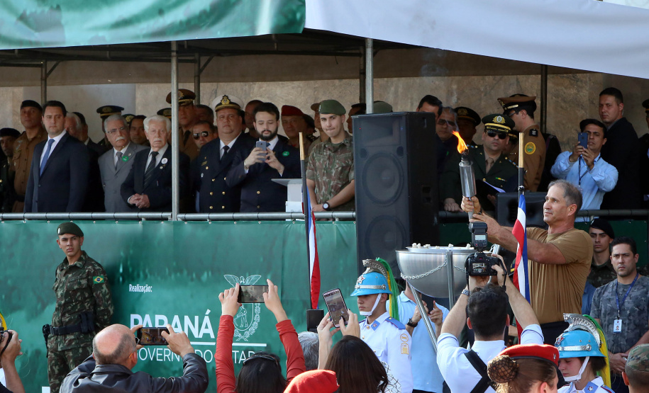 Governador Carlos Massa Ratinho Junior participa da abertura da Semana da Pátria.Foto Gilson Abreu/ANP