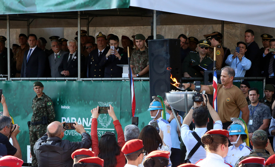 Governador Carlos Massa Ratinho Junior participa da abertura da Semana da Pátria.Foto Gilson Abreu/ANP