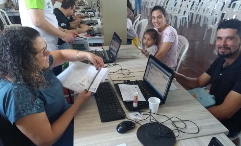 A feira de serviços ficou marcada por várias ações, mas uma em especial. Foto: Divulgação/SEJUF