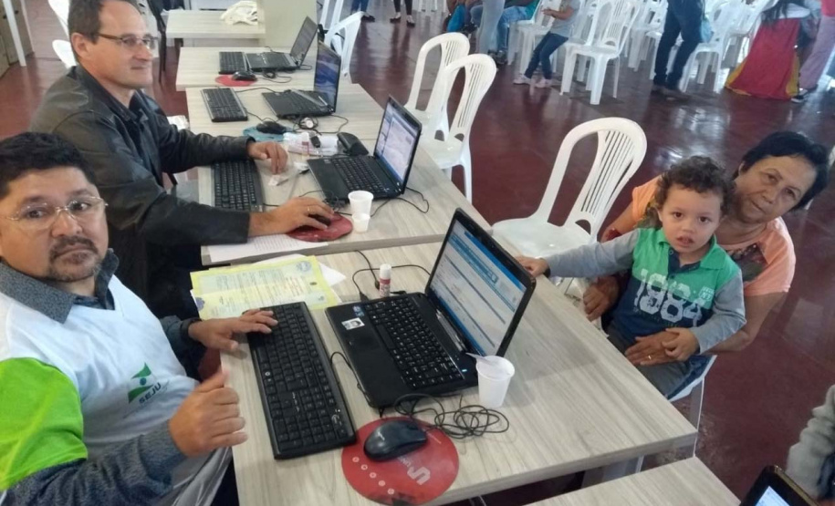 A feira de serviços ficou marcada por várias ações, mas uma em especial. Foto: Divulgação/SEJUF