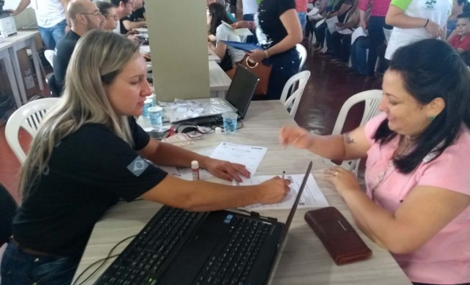 A feira de serviços ficou marcada por várias ações, mas uma em especial. Foto: Divulgação/SEJUF