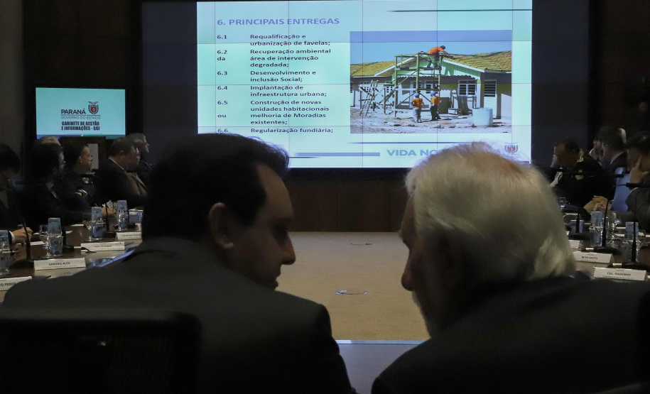 O governador Carlos Massa Ratinho Junior reunido com seu secretariado.Curitiba, 03-09-19.Foto: Arnaldo Alves / ANPr.