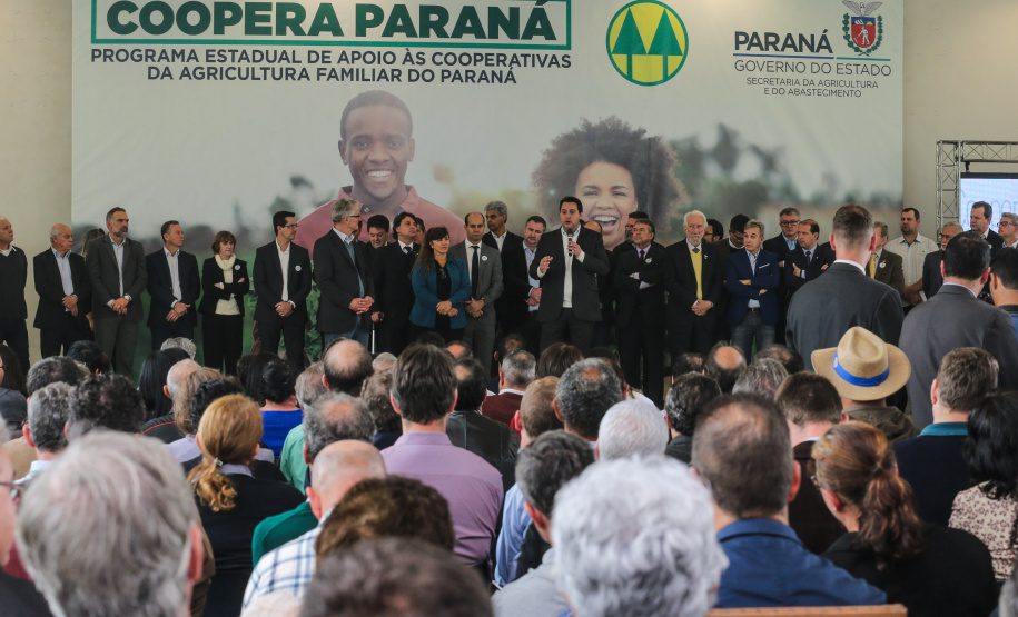 O governador Carlos Massa Ratinho Junior lança nesta terça-feira (03) o Programa de Apoio ao Cooperativismo da Agricultura Familiar no Palácio Iguaçu.   03/09/2019 - Foto: Geraldo Bubniak/AEN