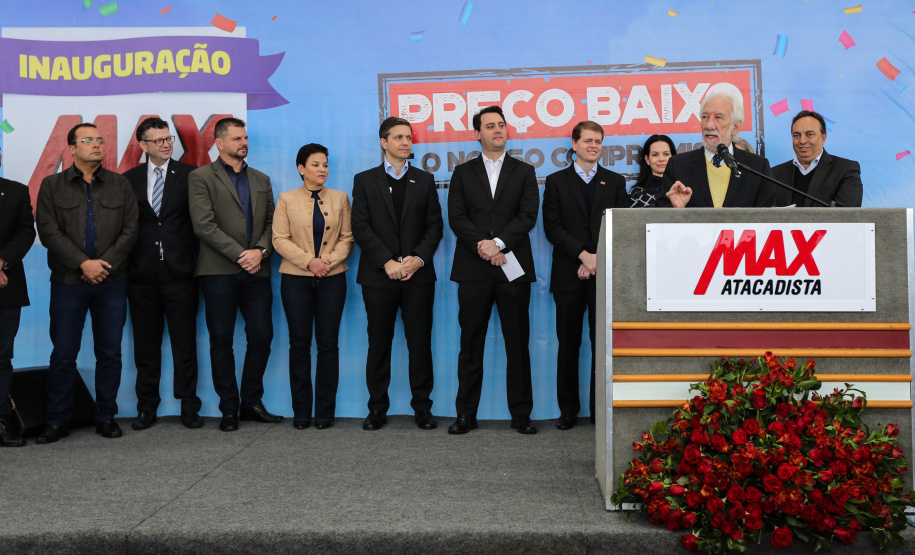 O governador Carlos Massa Ratinho Junior participa nesta quarta-feira (04) da   inauguração do Max Atacadista de Pinhais, na Região Metropolitana de Curitiba.   03/09/2019 - Foto: Geraldo Bubniak/AEN