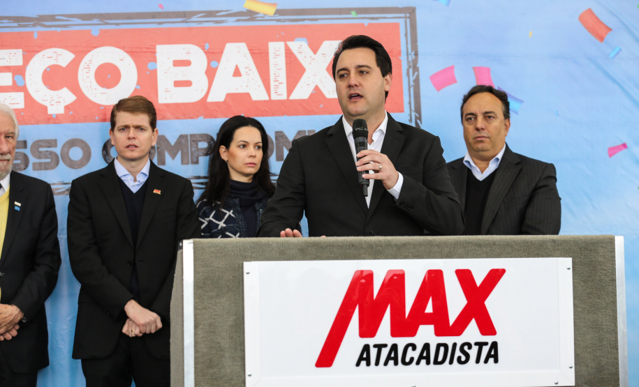 O governador Carlos Massa Ratinho Junior participa nesta quarta-feira (04) da   inauguração do Max Atacadista de Pinhais, na Região Metropolitana de Curitiba.   03/09/2019 - Foto: Geraldo Bubniak/AEN