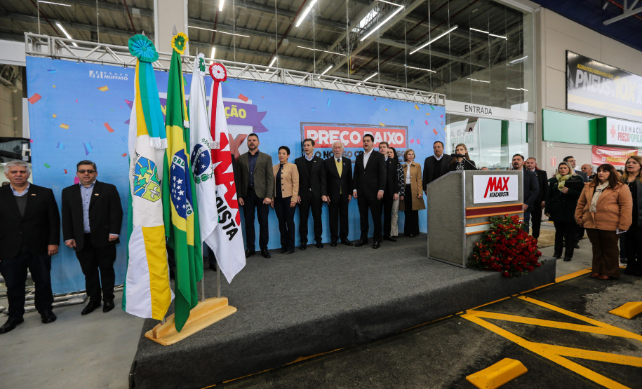 O governador Carlos Massa Ratinho Junior participa nesta quarta-feira (04) da   inauguração do Max Atacadista de Pinhais, na Região Metropolitana de Curitiba.   03/09/2019 - Foto: Geraldo Bubniak/AEN