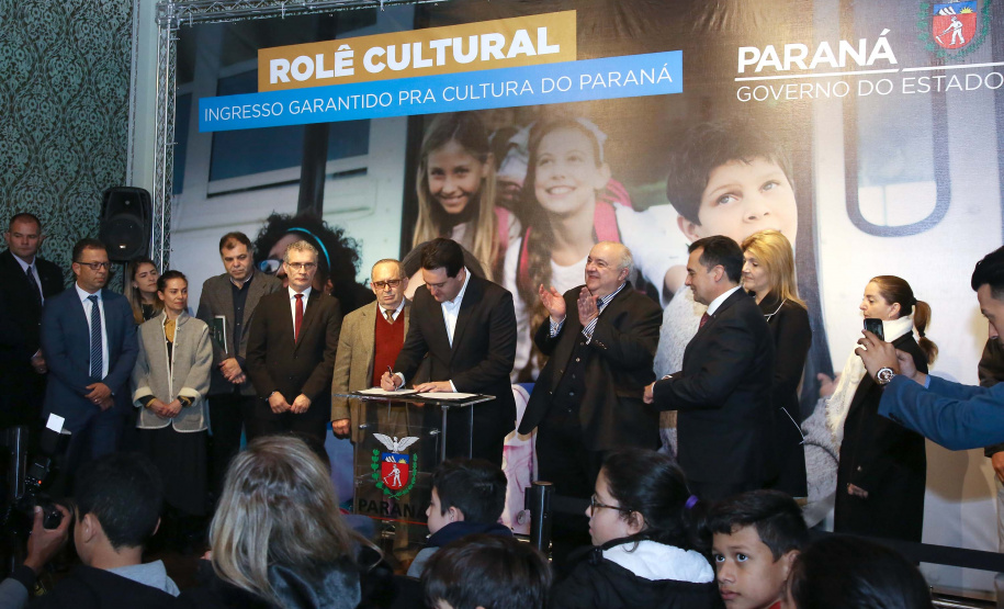 Governador Carlos Massa Ratinho Junior lan;ca Projeto "Rolê Cultural" no Museu Paranaense. Curitiba,04/09/2019 Foto:Jaelson Lucas / AEN