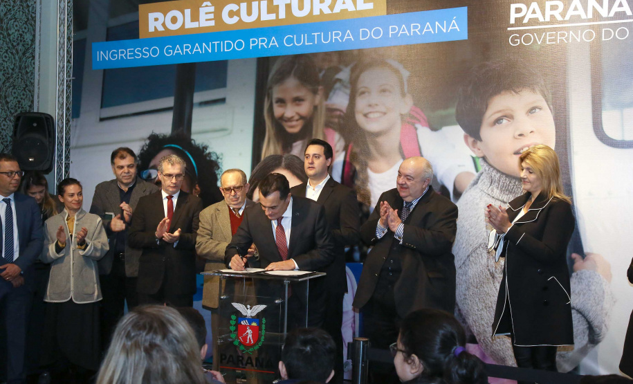 Governador Carlos Massa Ratinho Junior lan;ca Projeto "Rolê Cultural" no Museu Paranaense. Curitiba,04/09/2019 Foto:Jaelson Lucas / AEN